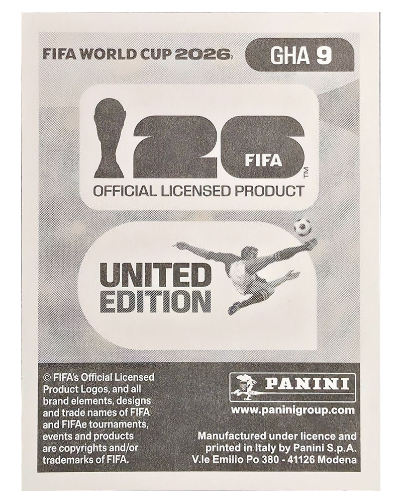 Panini FIFA WM 2026 United - GHA 9 - Abdul Issahaku Fatawu