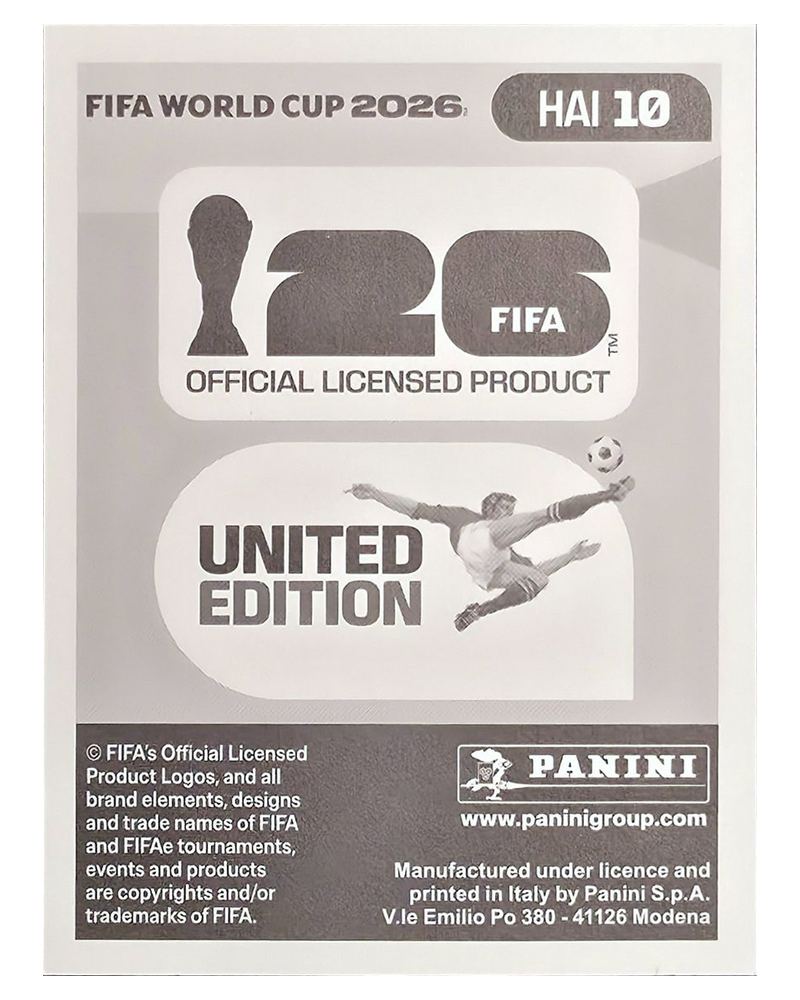 Panini FIFA WM 2026 United - HAI 10 - Leverton Pierre