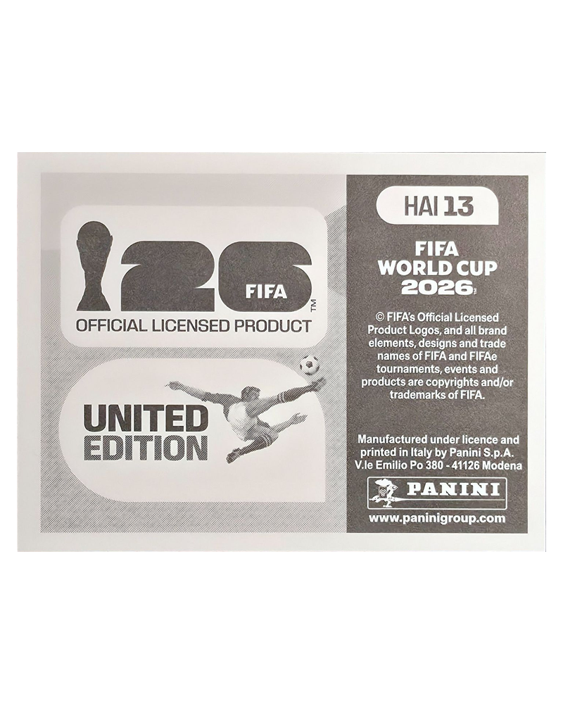 Panini FIFA WM 2026 United - HAI 13 - Team Photo