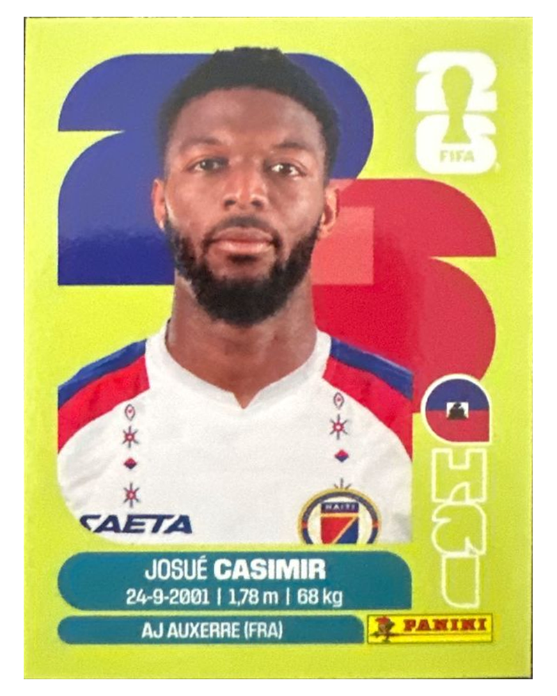 Panini FIFA WM 2026 United - HAI 16 - Josue Casimir