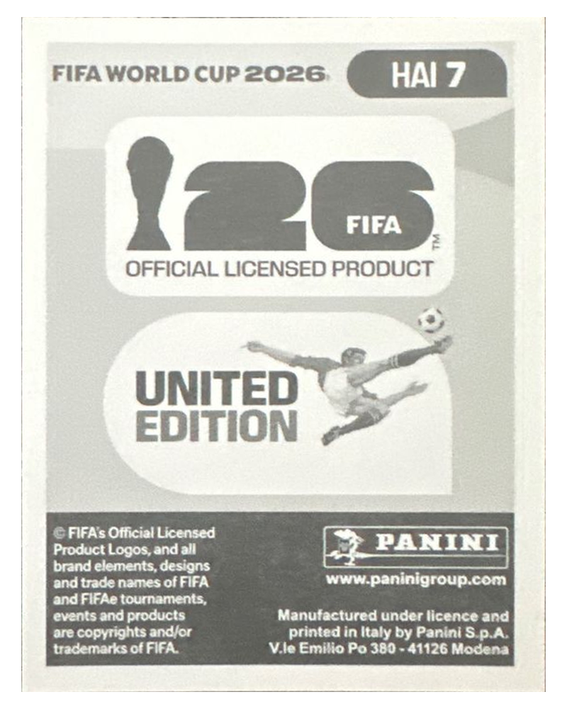 Panini FIFA WM 2026 United - HAI 7 - Duke Lacroix