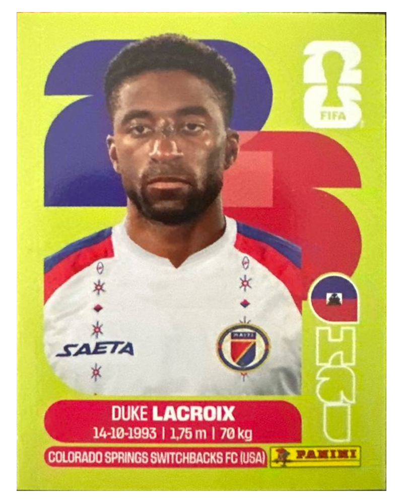 Panini FIFA WM 2026 United - HAI 7 - Duke Lacroix
