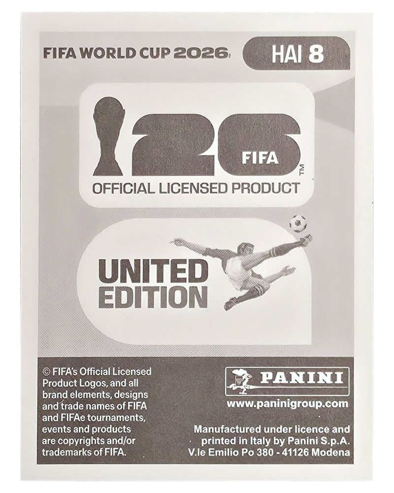 Panini FIFA WM 2026 United - HAI 8 - Garven Metusala