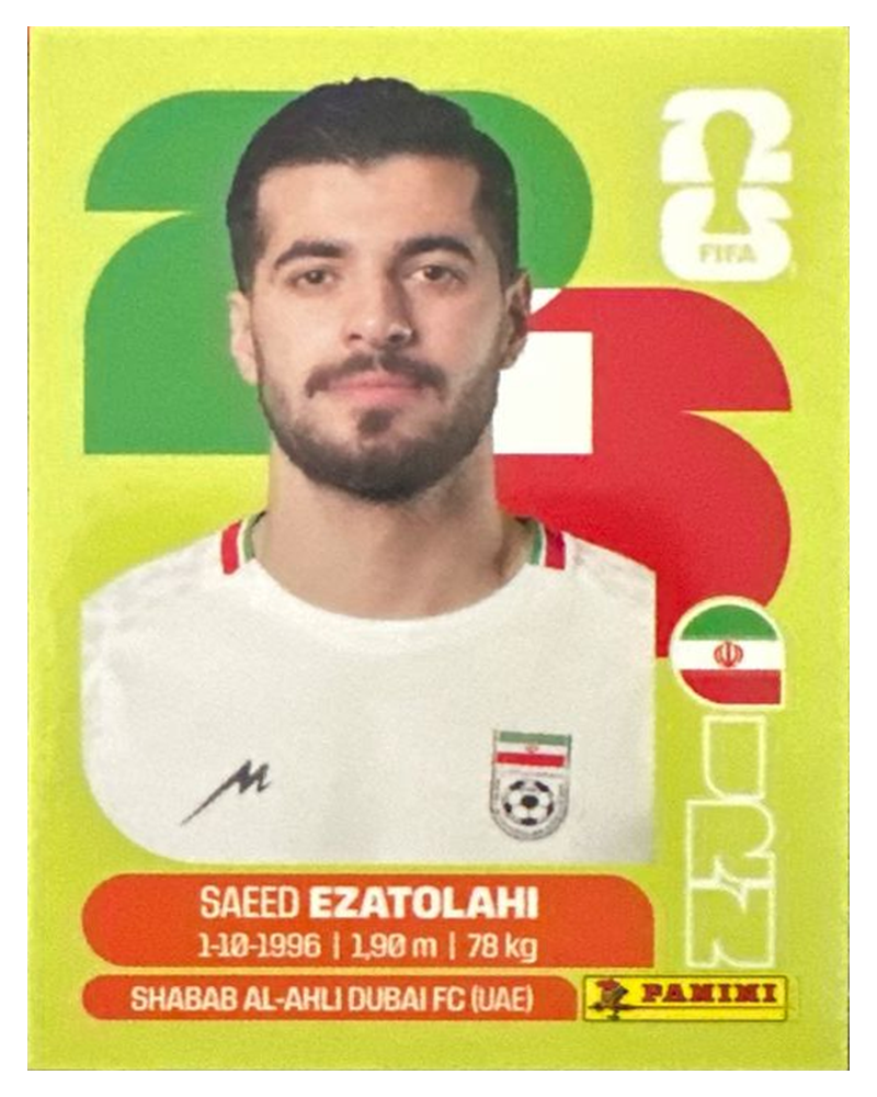 Panini FIFA WM 2026 United - IRN 11 - Saeed Ezatolahi