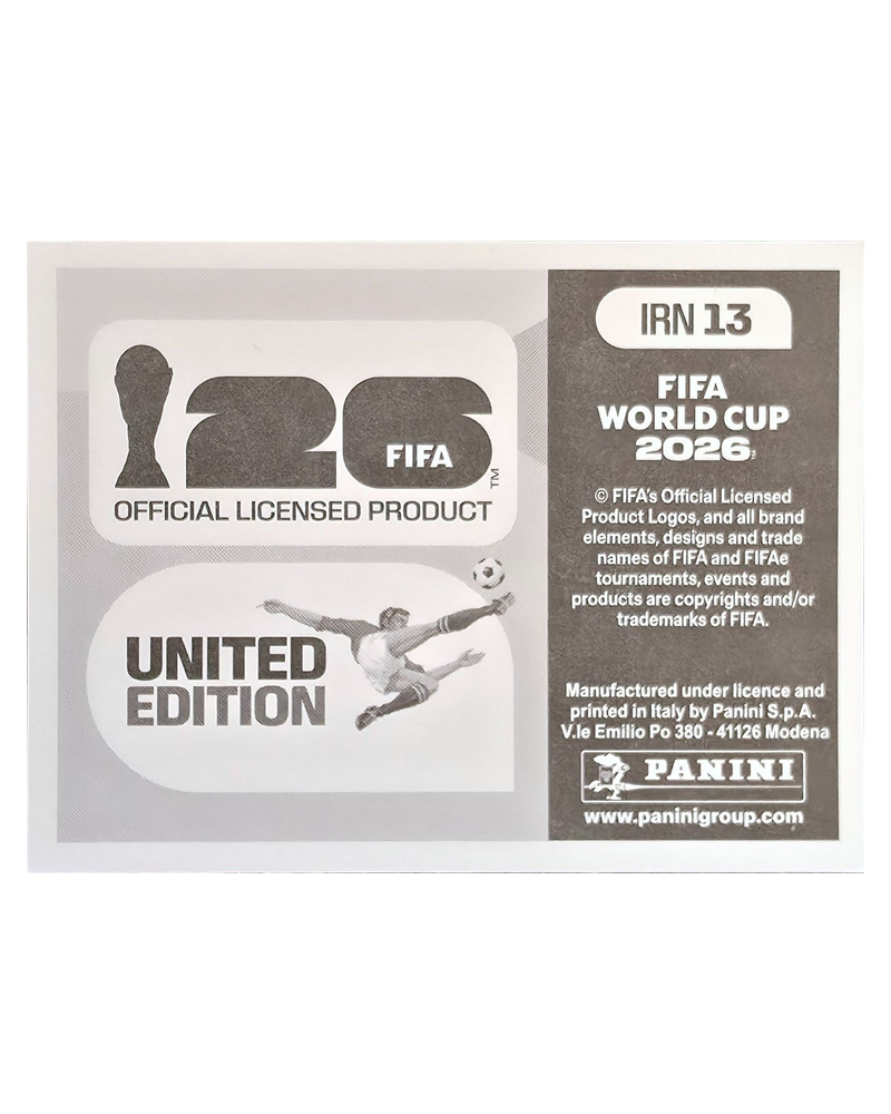 Panini FIFA WM 2026 United - IRN 13 - Team Photo