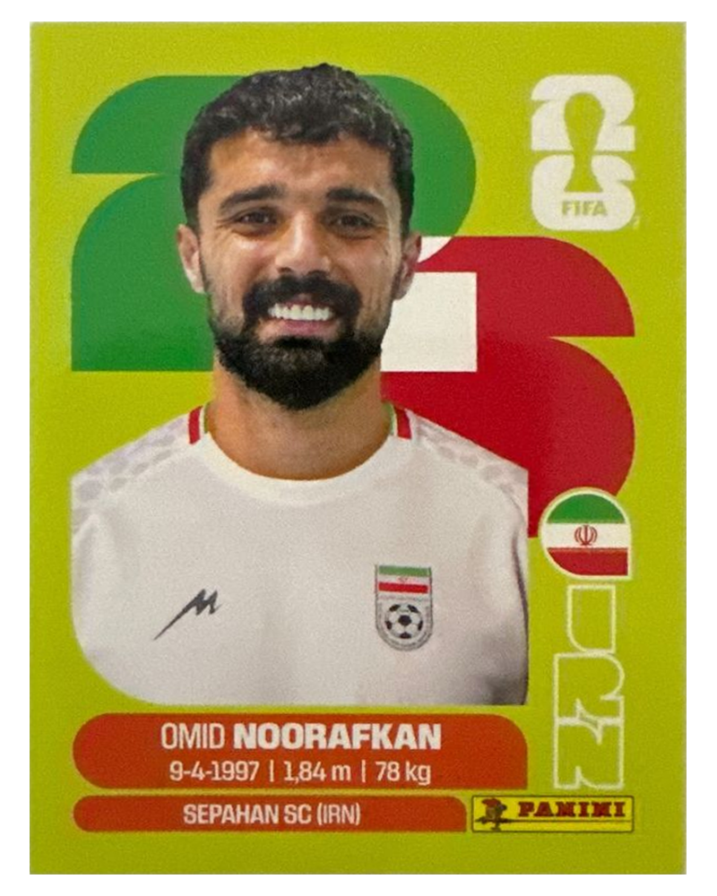 Panini FIFA WM 2026 United - IRN 14 - Omid Noorafkan