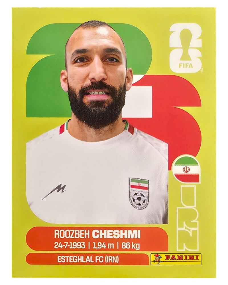 Panini FIFA WM 2026 United - IRN 15 - Roozbeh Cheshmi