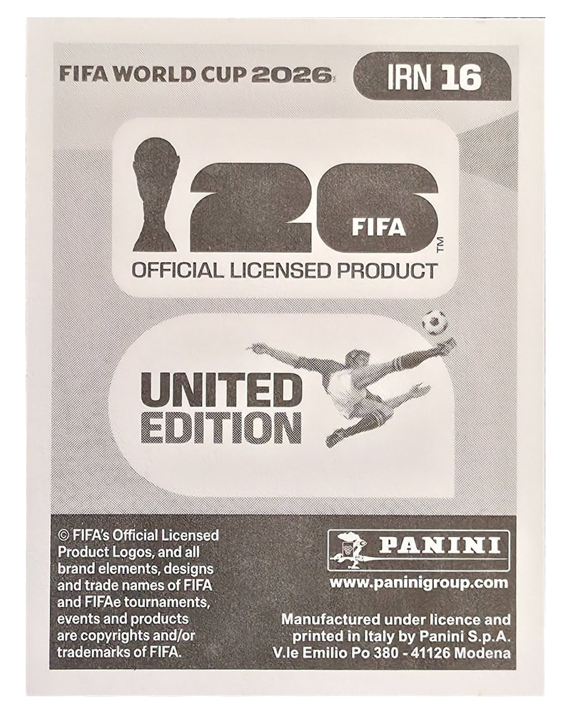 Panini FIFA WM 2026 United - IRN 16 - Mohammad Mohebi