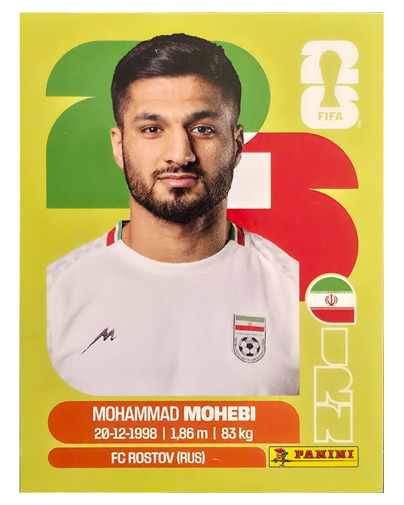 Panini FIFA WM 2026 United - IRN 16 - Mohammad Mohebi