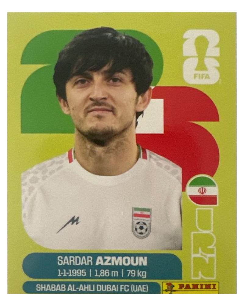 Panini FIFA WM 2026 United - IRN 17 - Sardar Azmoun