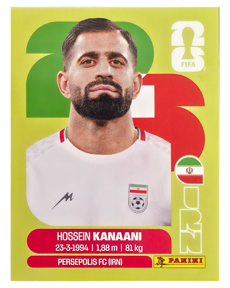 Panini FIFA WM 2026 United - IRN 8 - Hossein Kanaani