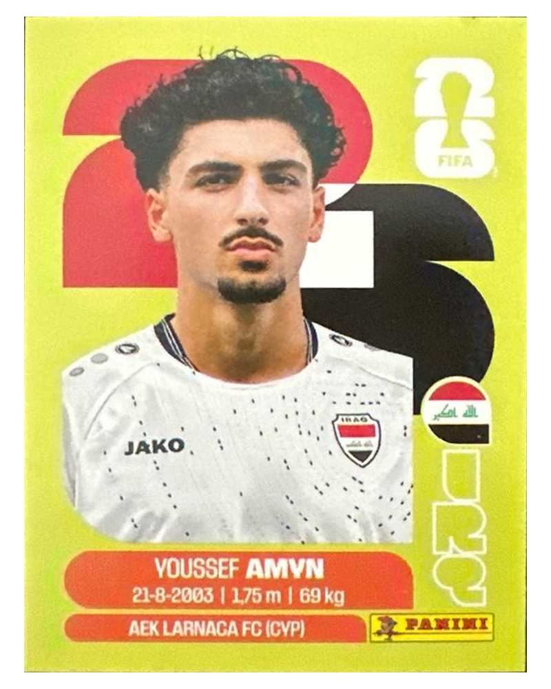 Panini FIFA WM 2026 United - IRQ 14 - Youssef Amyn