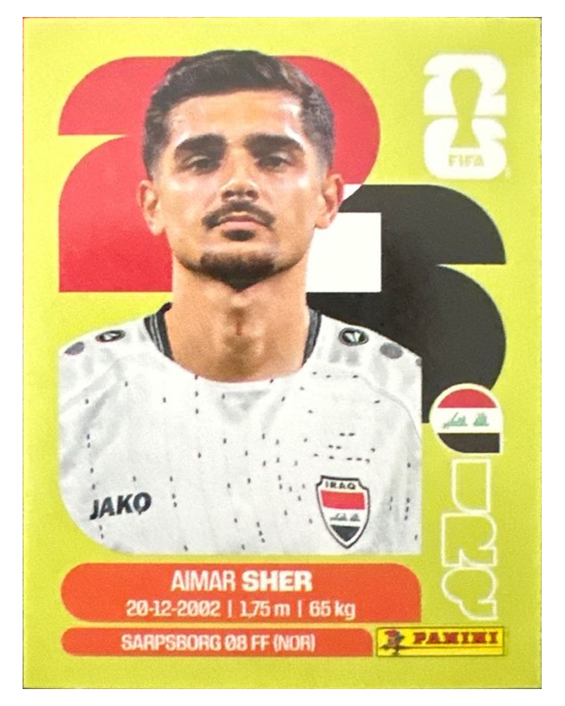Panini FIFA WM 2026 United - IRQ 15 - Aimar Sher