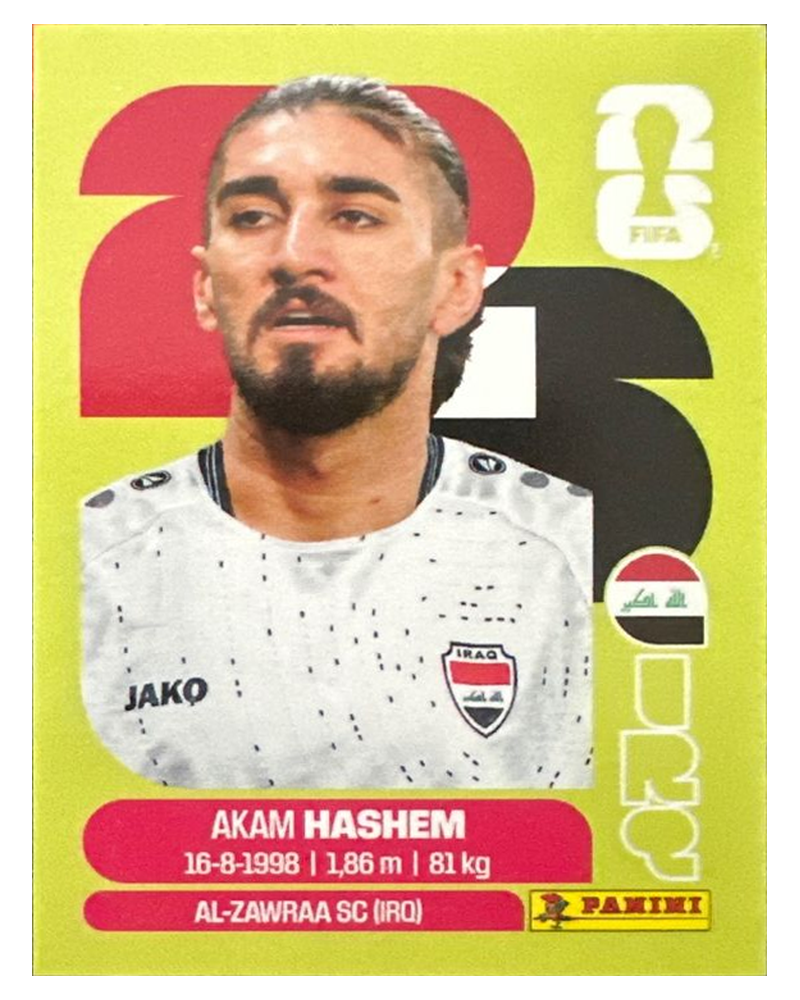 Panini FIFA WM 2026 United - IRQ 5 - Akam Hashem