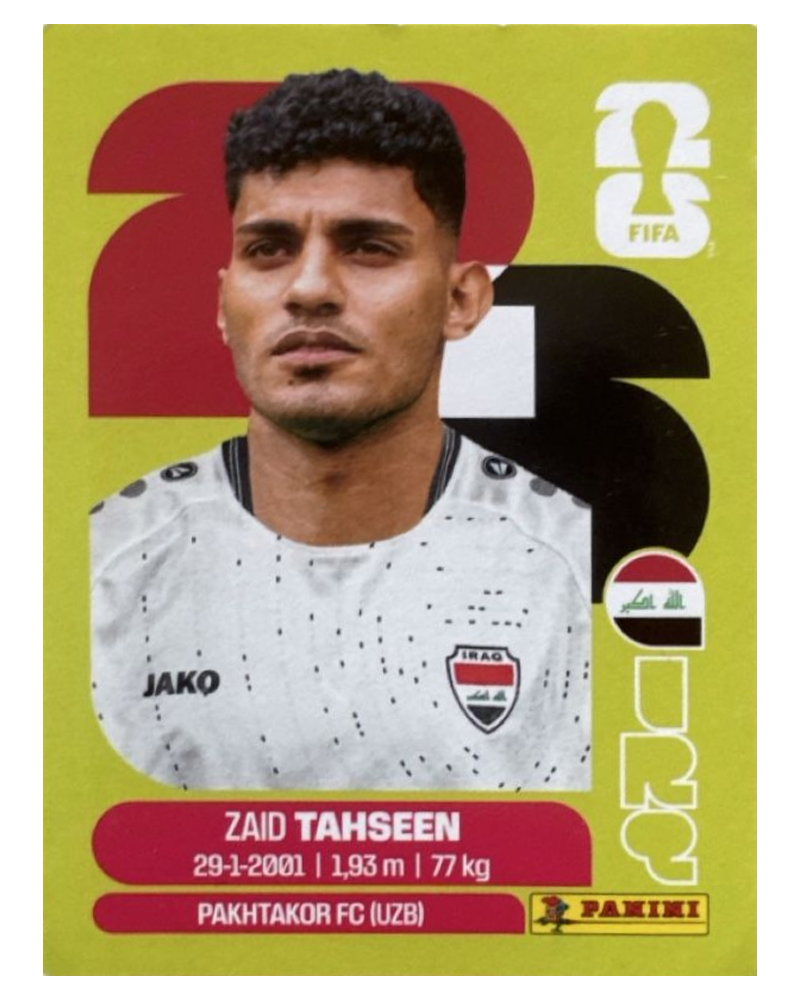 Panini FIFA WM 2026 United - IRQ 7 - Zaid Tahseen