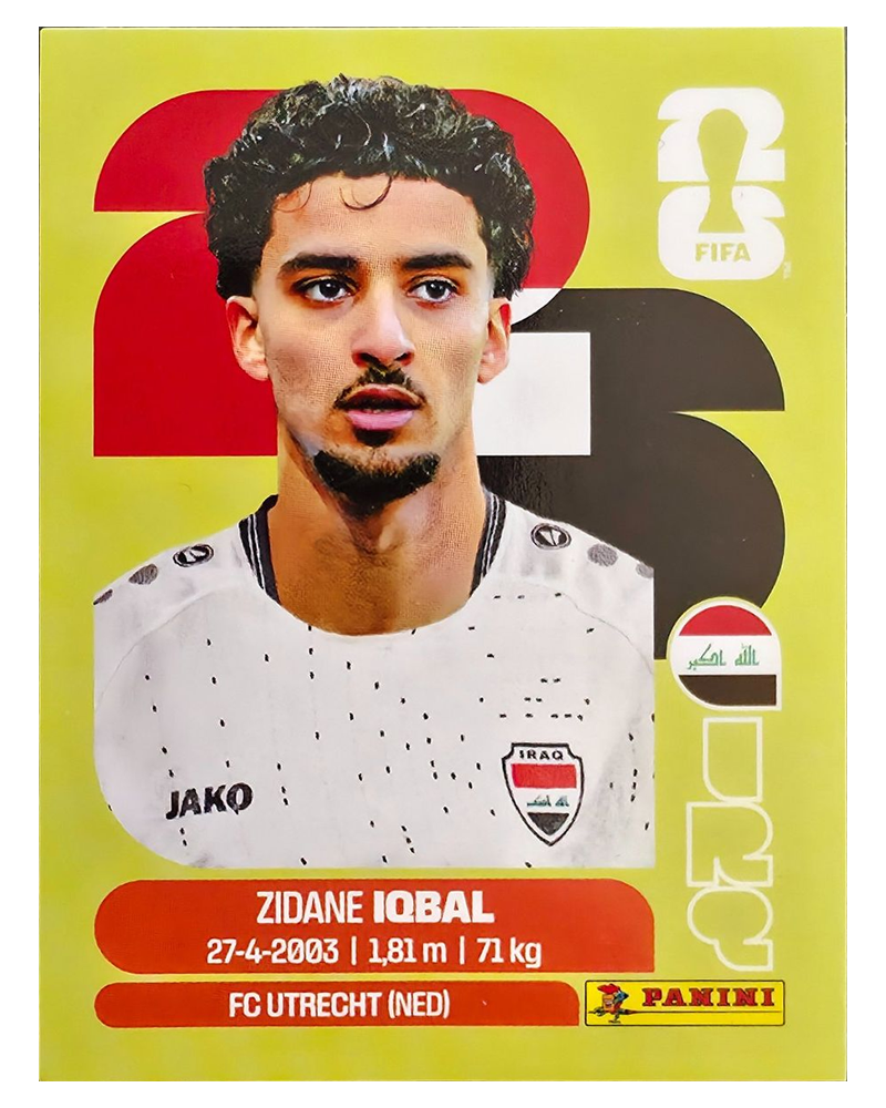 Panini FIFA WM 2026 United - IRQ 9 - Zidane Iqbal
