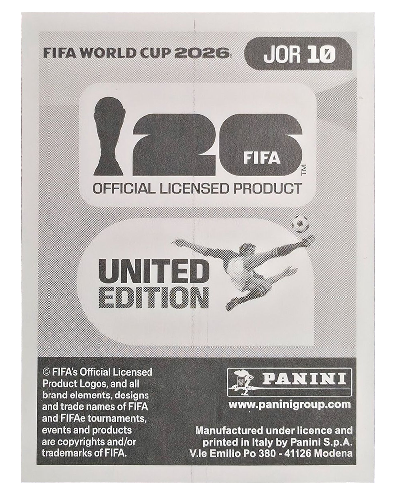 Panini FIFA WM 2026 United - JOR 10 - Nizar Al-Rashdan