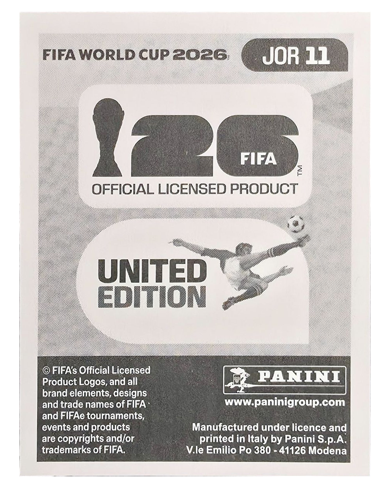 Panini FIFA WM 2026 United - JOR 11 - Noor Al-Rawabdeh