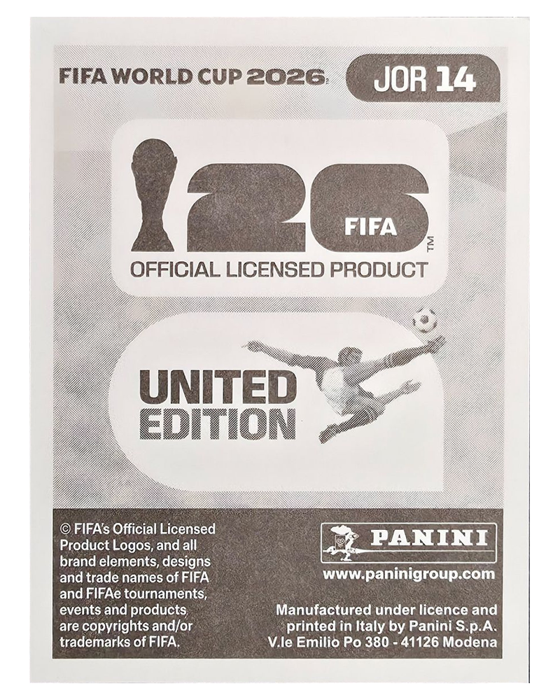 Panini FIFA WM 2026 United - JOR 14 - Amer Jamous
