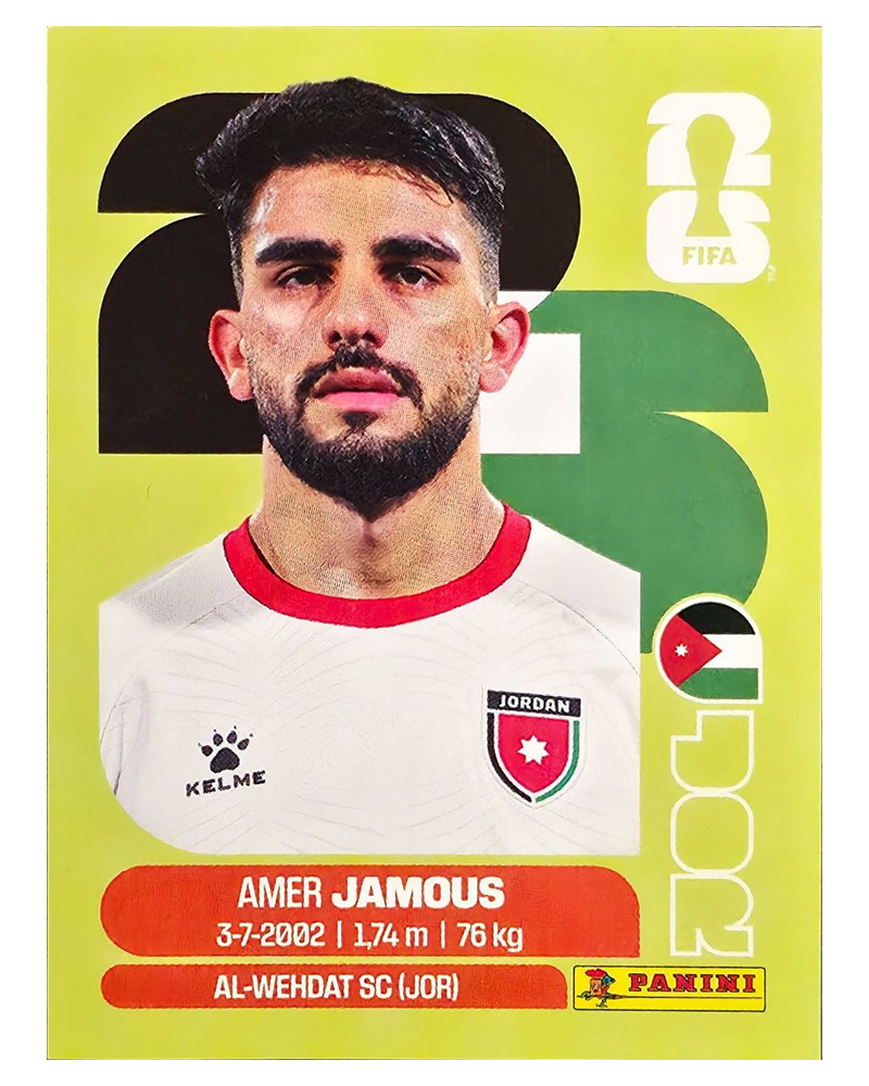 Panini FIFA WM 2026 United - JOR 14 - Amer Jamous
