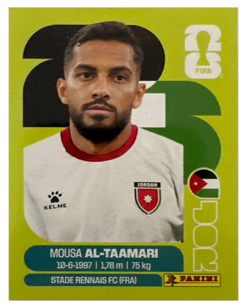 Panini FIFA WM 2026 United - JOR 15 - Musa Al-Taamari