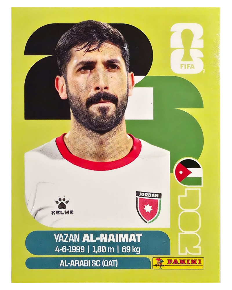 Panini FIFA WM 2026 United - JOR 16 - Yazan Al-Naimat
