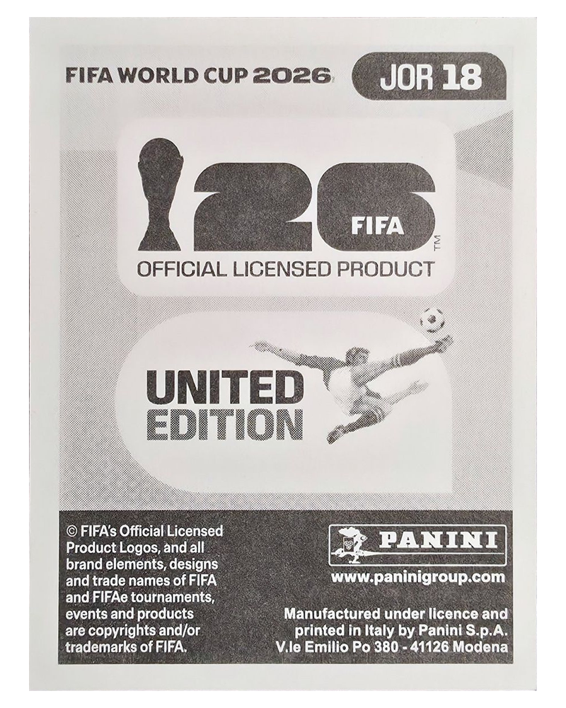 Panini FIFA WM 2026 United - JOR 18 - Ali Olwan