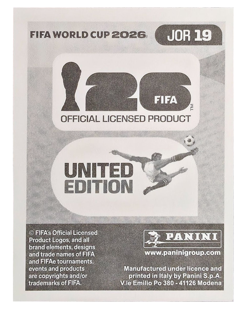 Panini FIFA WM 2026 United - JOR 19 - Mohammad Abu Zrayq