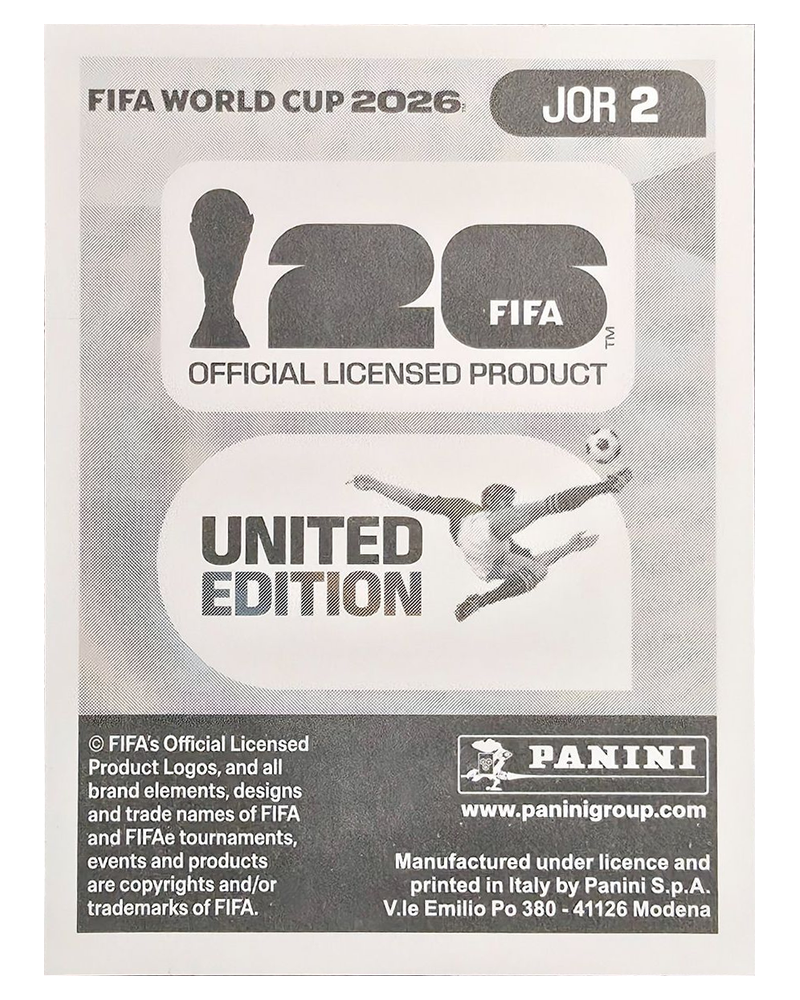 Panini FIFA WM 2026 United - JOR 2 - Yazeed Abulaila