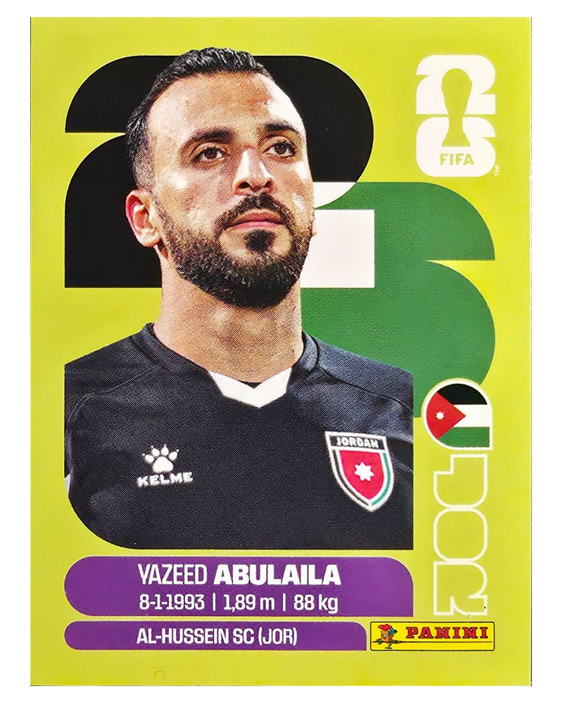 Panini FIFA WM 2026 United - JOR 2 - Yazeed Abulaila