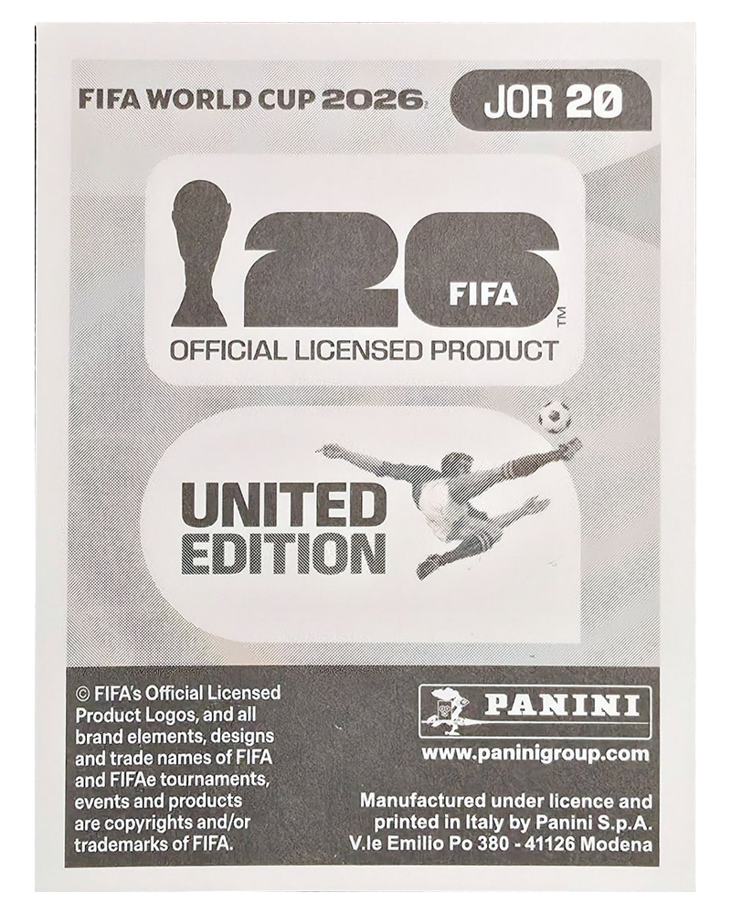 Panini FIFA WM 2026 United - JOR 20 - Ibrahim Sabra
