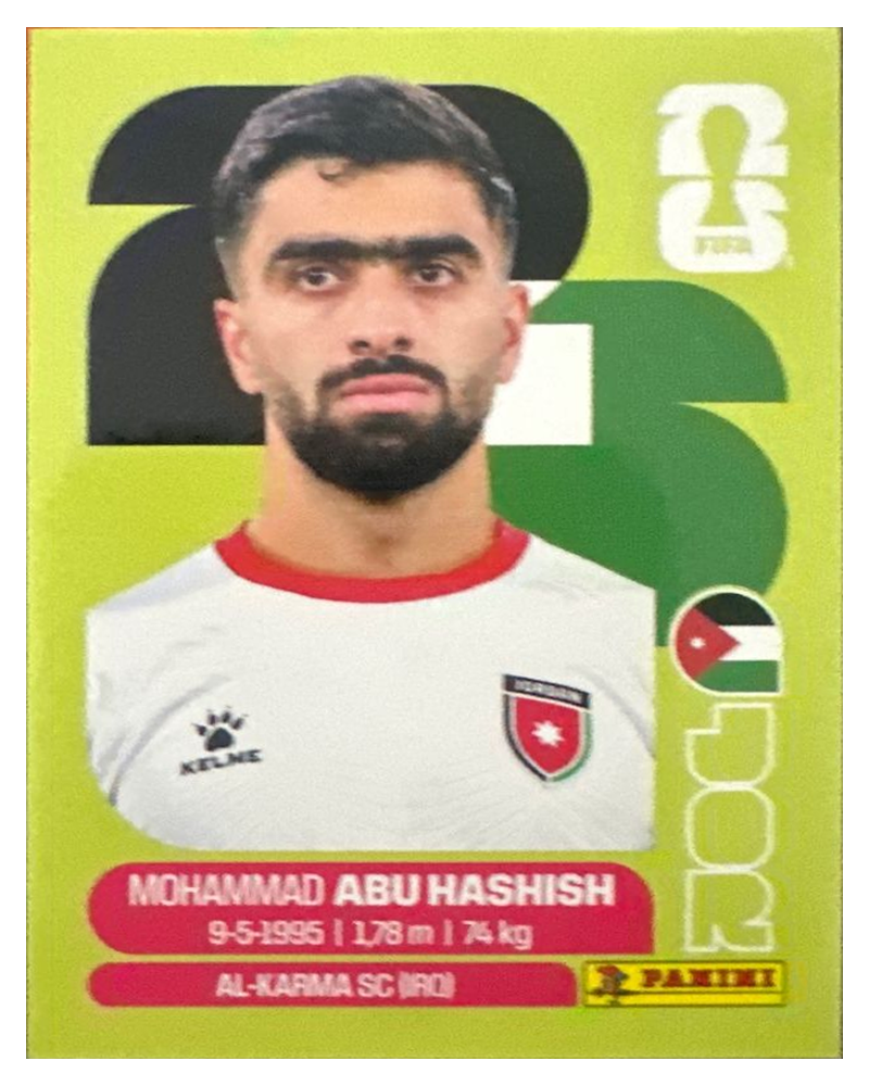 Panini FIFA WM 2026 United - JOR 4 - Mohammad Abu Hashish
