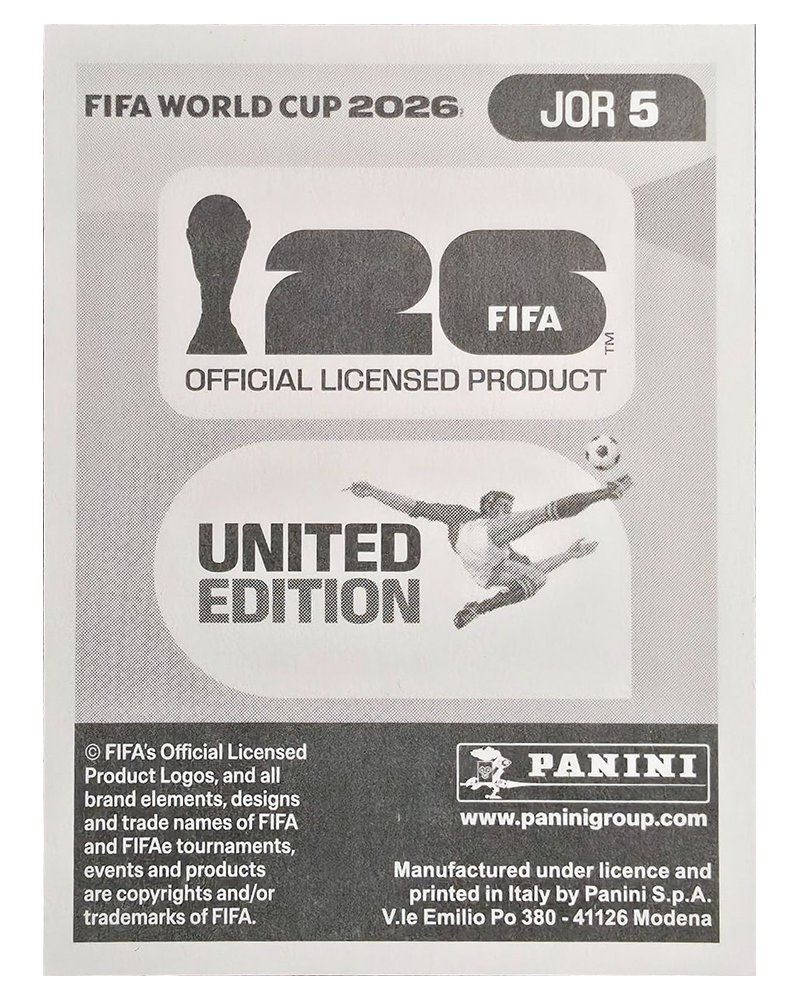 Panini FIFA WM 2026 United - JOR 5 - Yazan Al-Arab