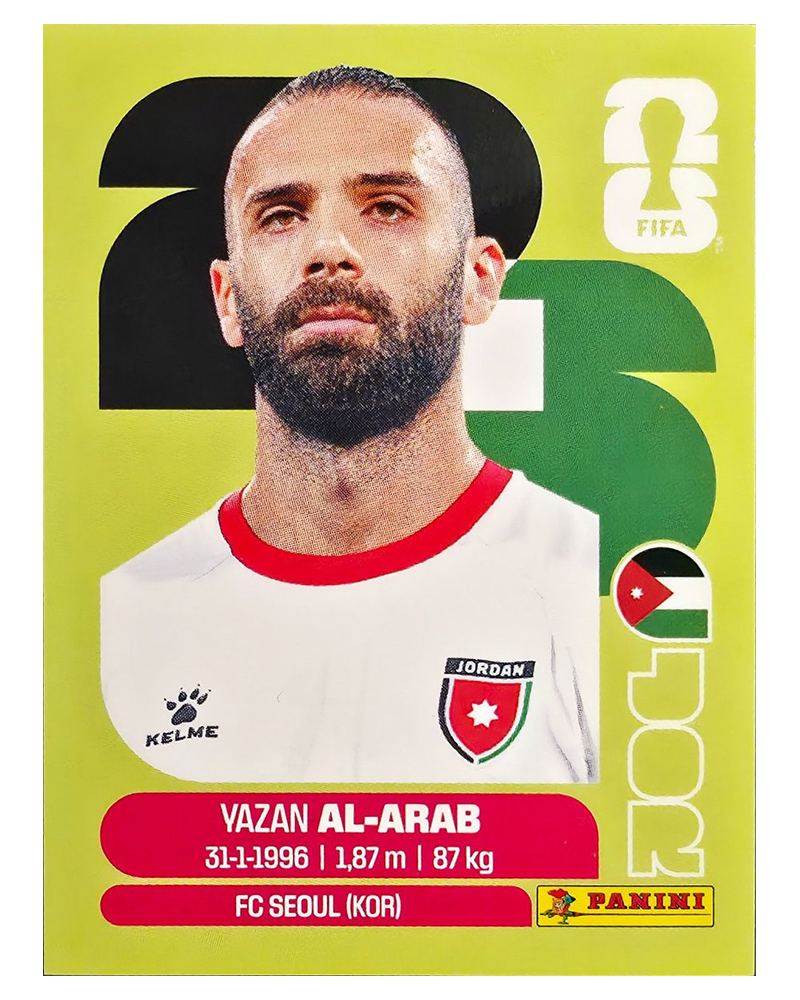 Panini FIFA WM 2026 United - JOR 5 - Yazan Al-Arab