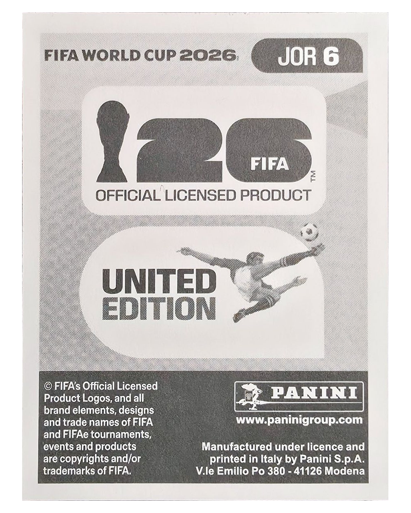 Panini FIFA WM 2026 United - JOR 6 - Abdallah Nasib