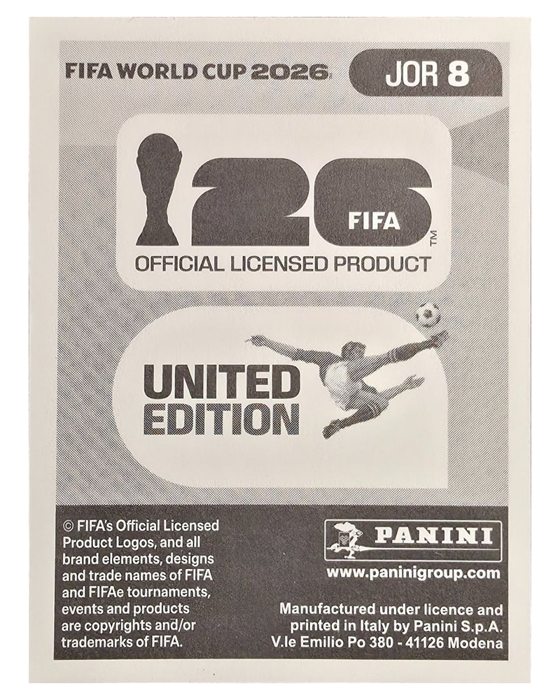 Panini FIFA WM 2026 United - JOR 8 - Mohammad Abualnadi