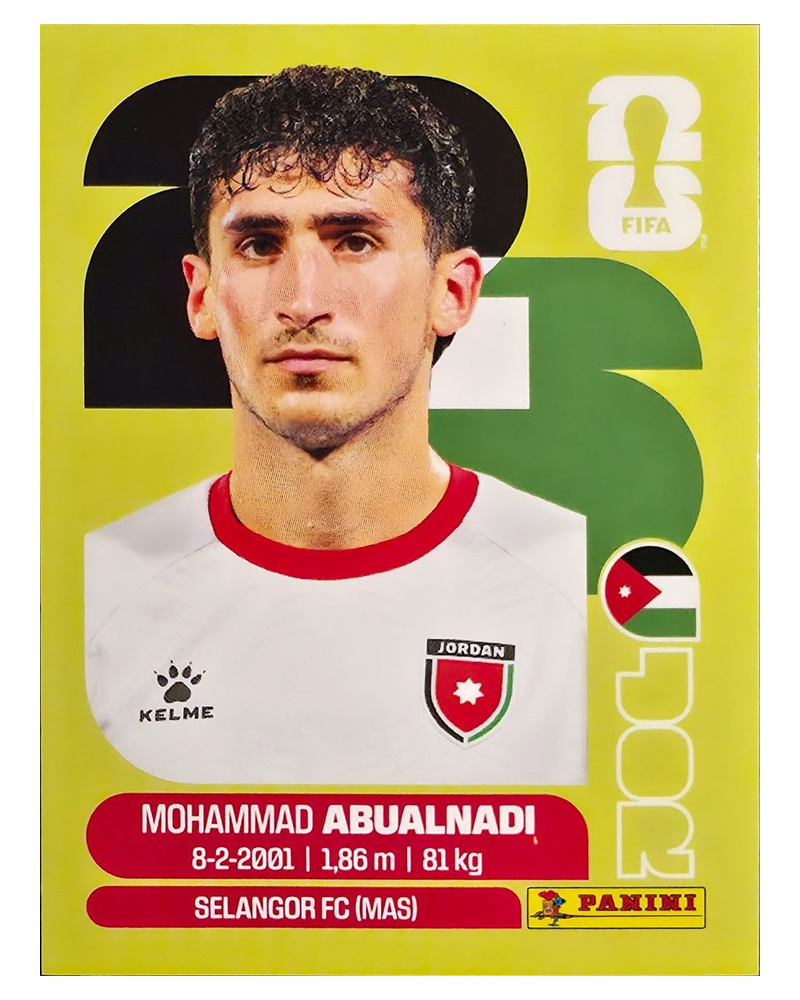 Panini FIFA WM 2026 United - JOR 8 - Mohammad Abualnadi