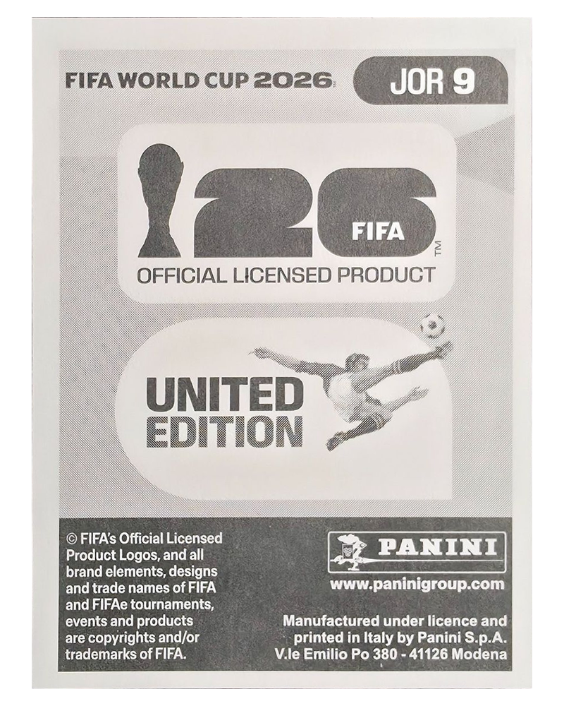 Panini FIFA WM 2026 United - JOR 9 - Ibrahim Saadeh