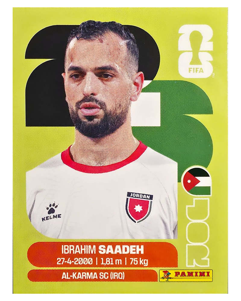 Panini FIFA WM 2026 United - JOR 9 - Ibrahim Saadeh