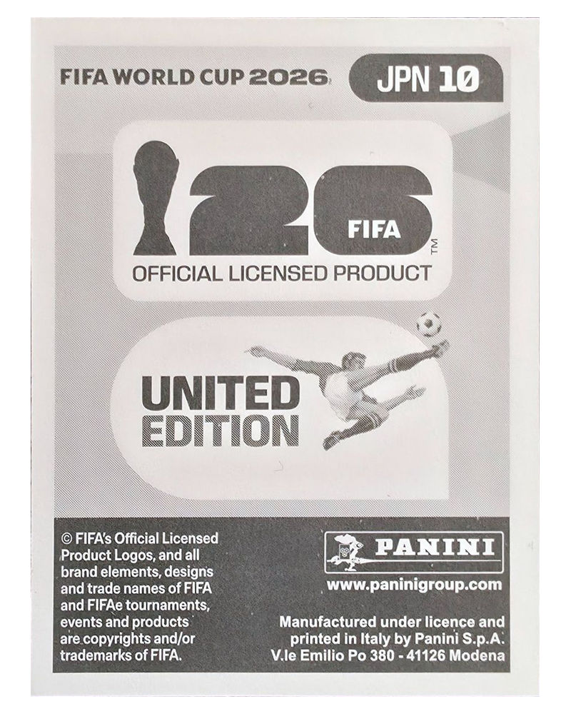 Panini FIFA WM 2026 United - JPN 10 - Ao Tanaka