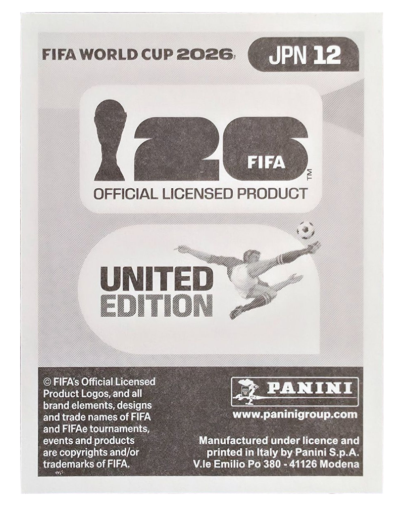 Panini FIFA WM 2026 United - JPN 12 - Takefusa Kubo