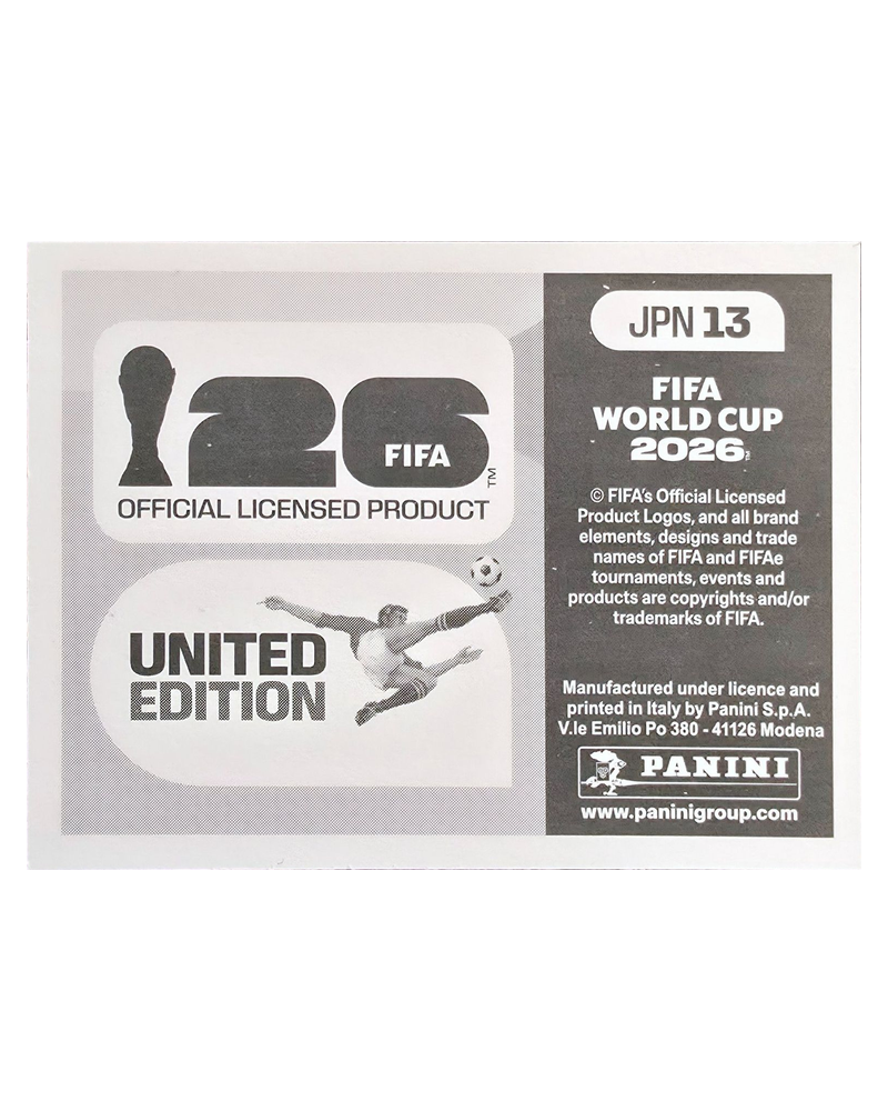 Panini FIFA WM 2026 United - JPN 13 - Team Photo