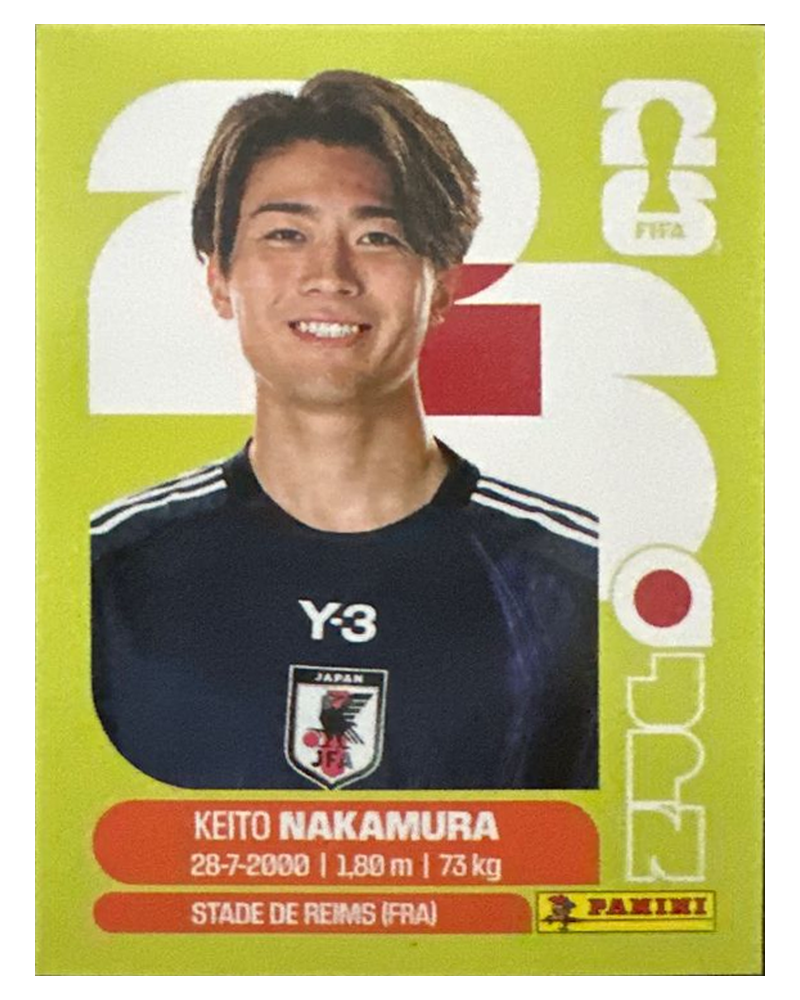 Panini FIFA WM 2026 United - JPN 15 - Keito Nakamura