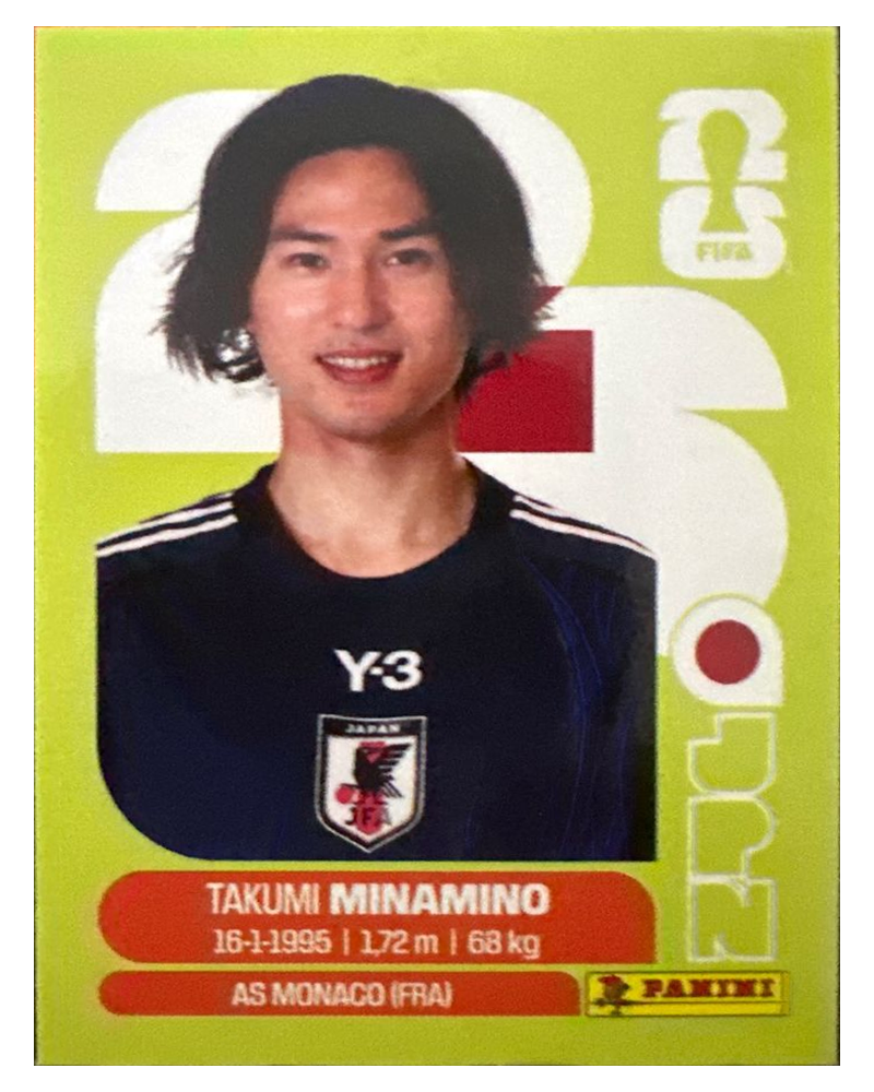 Panini FIFA WM 2026 United - JPN 16 - Takumi Minamino