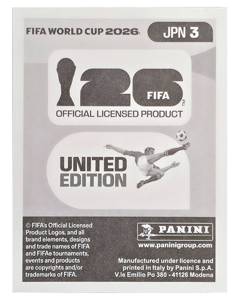 Panini FIFA WM 2026 United - JPN 3 - Henry Heroki Mochizuki