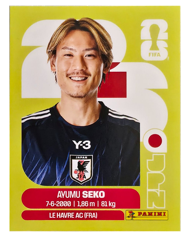 Panini FIFA WM 2026 United - JPN 4 - Ayumu Seko
