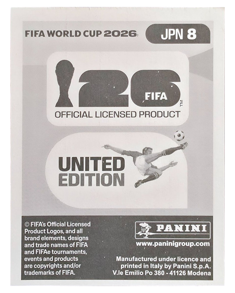 Panini FIFA WM 2026 United - JPN 8 - Kaishu Sano