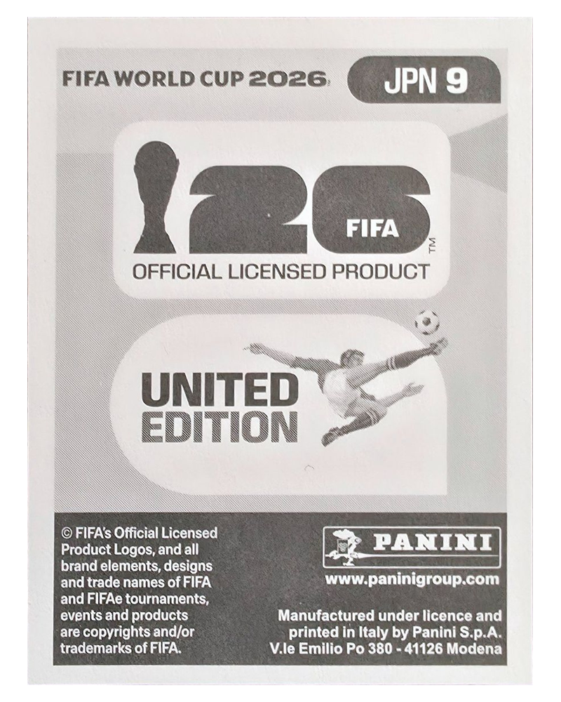 Panini FIFA WM 2026 United - JPN 9 - Yuki Soma