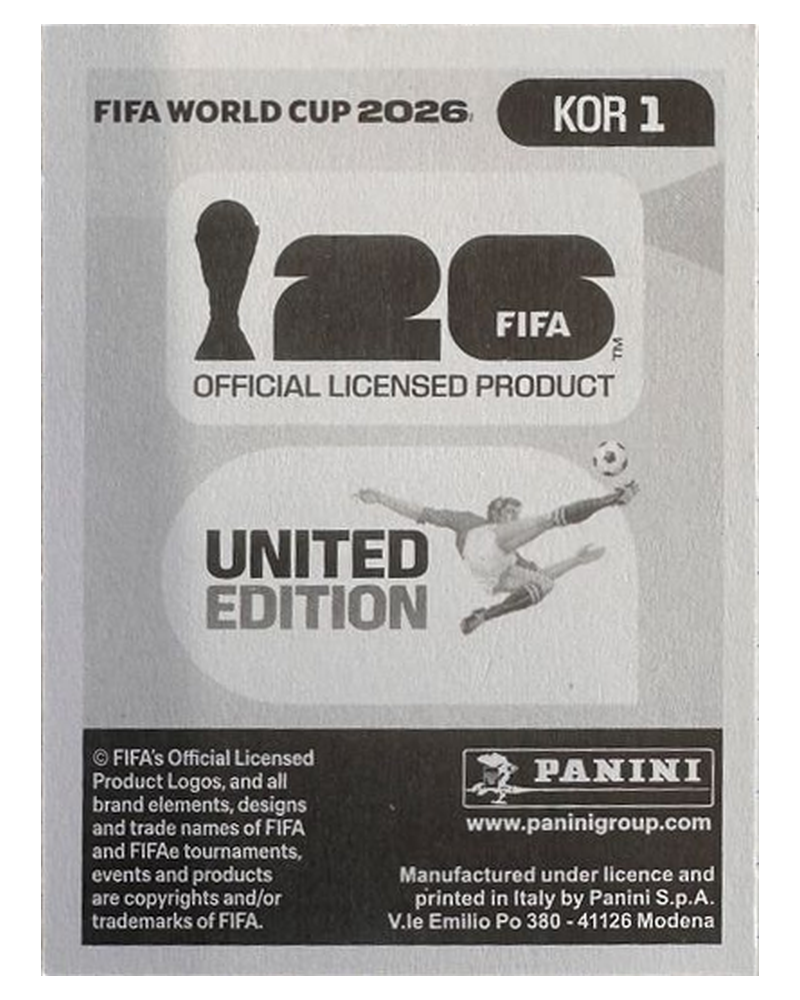 Panini FIFA WM 2026 United - KOR 1 - Team Logo