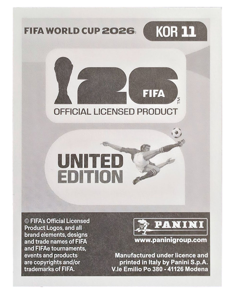 Panini FIFA WM 2026 United - KOR 11 - In-beom Hwang